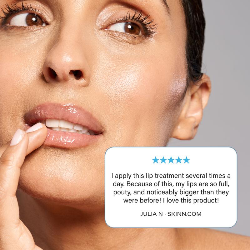 SKINN Cosmetics Lip6X Lip Amplifying Skincare Daily Smooth Comfort, Silky, Lightweight Serum, Restore Moisture w/ Hydrating Hyaluronic