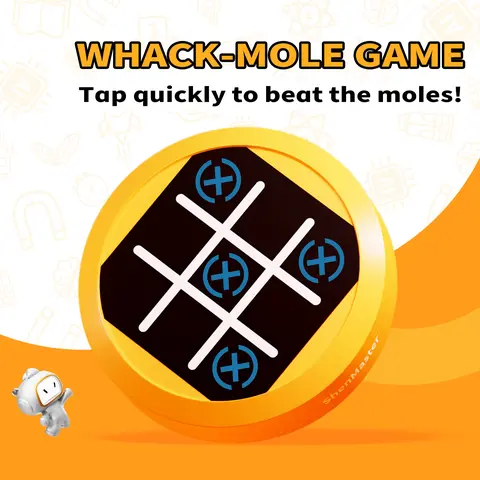 Electronic Tic Tac Toe Game - 4-in-1 Handheld Travel Games for Kids & Adults, Fun Games for Ages 3 Gift Idea Compact & Pocket Size Reaction Speed