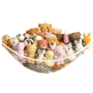 Large Stuffed Animal Storage Hammock Net – Corner Toy Organizer for Kids Room