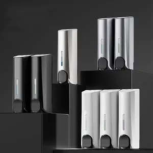 Wall Mounted Soap Dispenser, 1 Set Manual Press Soap Dispenser, Soap Dispenser for Home Bathroom Hotel Salon Dormitory, Soap Container