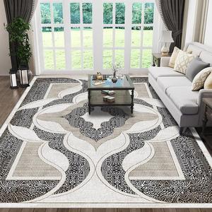 bohemian ethnic style area rug, 1 count non-slip soft floor mat, rectangle home decorative carpet for living room bedroom kitchen study room