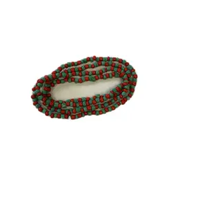 Ifa Traditional Beaded Necklace Brown and Red Handcrafted African Jewelry for Women