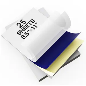 D810 Tattoo Transfer Paper, A4 Size Thermal Stencil Paper for Tattoo Transfer Kit , DIY Tattoo Tracing Paper Compatible with D810 Printer, 25 Sheets