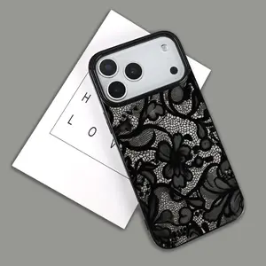 Lace Phone Case Cover Casing, Patterned Protective Anti- Wear Resistant Scratch Proof, UV Print for iPhone 11 12 13 14 15 16 17, Gift