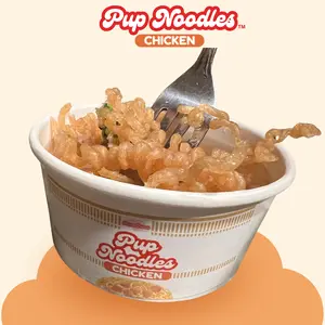 Pup Noodles Chicken - Viral Ramen Noodles for Dogs & Cats - Protein Treats - Natural Ingredients - Food Topper - Grain-Free Gluten-Free - Instant ramen