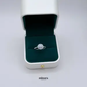 MINARA 950 Silver CALCEDONIA Twisted Ring - Anillo Entorchado