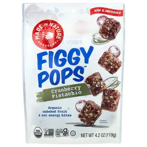 Made in Nature Figgy Pops™, Cranberry Pistachio, 4.2 oz (119 g)