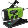 Emergency Hand Crank Radio with 2000mAh Power Bank, AM/FM/NOAA Weather Radio with Flashlight, Solar Powered USB Rechargeable Radio