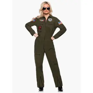 Top Gun Flight Jumpsuit - Maverick - Aviator - Pilot - Costume - Women - 4 Sizes