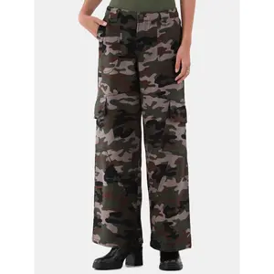 No Boundaries Wide Leg Cargo Pants, Women's