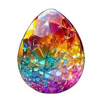 Colorful crystal egg