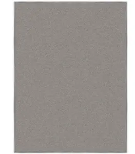 Non-Slip Rubberback Modern Solid 2x3 Indoor Area Rug, 2'3 x 3', Gray