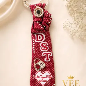 Red DST Inspired Luxury Statement Tie