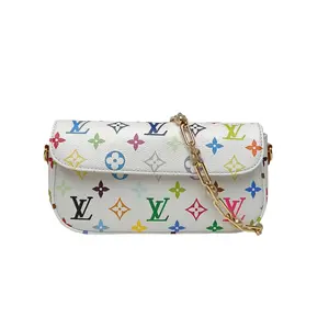 Pre-owned Louis Vuitton 【Alea】LOUIS VUITTON IVY LV x TM White P206436457