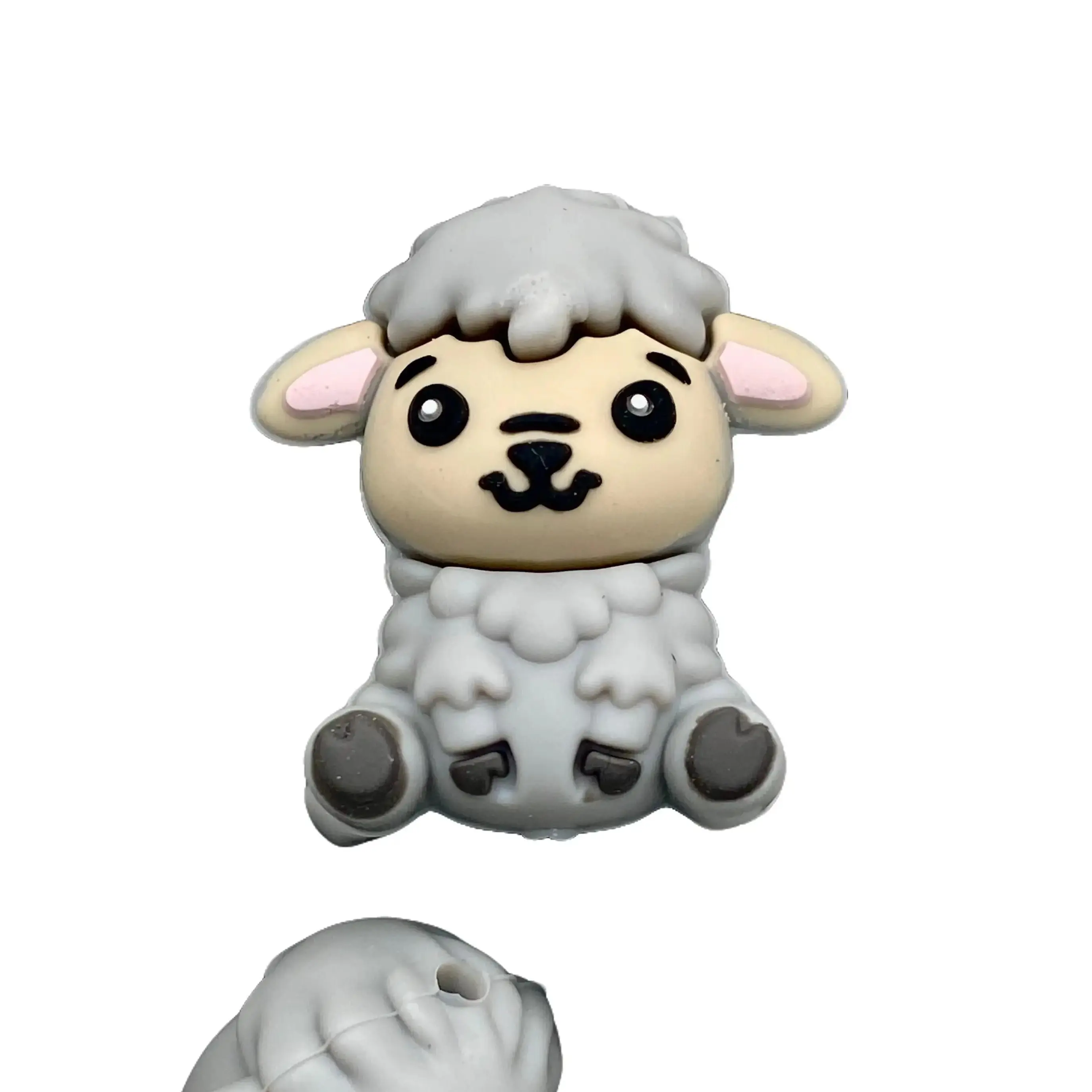 1pc I've Been A Baaaad Boy 3D Silicone Focal Beads | Sheep Beads | Farm Animal Beads Diy With Charms Cute Collectible Charm