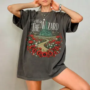 Vintage Off To See The Wizard Shirt, Yellow Brick Road Emerald City Tee, Wizard Of Oz Shirts, Vintage Witch Oz Movie Fan Gift