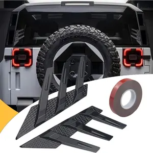 2pcs Rear Window Side Wing Car Stickers, Universal Car Exterior Decals, Triangle Louver Decoration, Custom Car Accessories, Sticker for Cars