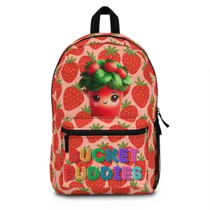 Strawberry Themed Bucket Buddies Backpack for Kids