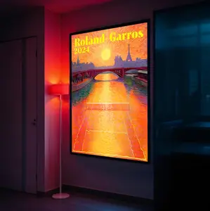 The 45th Tournament Poster Roland-Garros 2024 Poster, Canvas Posters,home decorations,wall art, home decor, holiday gifts.