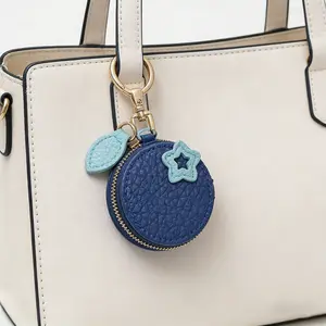 Cute Fruit Shaped Bag Charm, Zipper Closure Coin Purse - Adorable Keychain Accessory for Bags and Backpacks, Stylish Backpack Charm,  Wallet & Keys Organizer, Perfect Gift for Fruit Lovers, All Season Casual Style purse, wallets, everyday purse