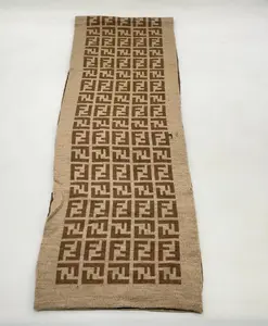 Pre-owned FENDI other Small Leather Goods Zucca Pattern scarf Beige 11581557949/147186