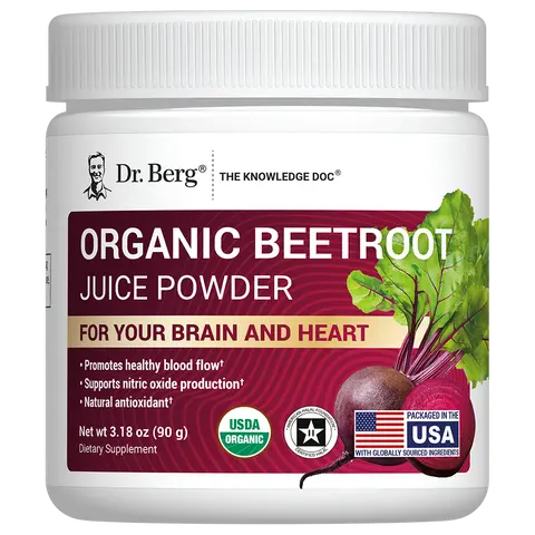 Organic Beetroot Juice Powder – Raw, Fresh, USDA Organic – 3.18 oz