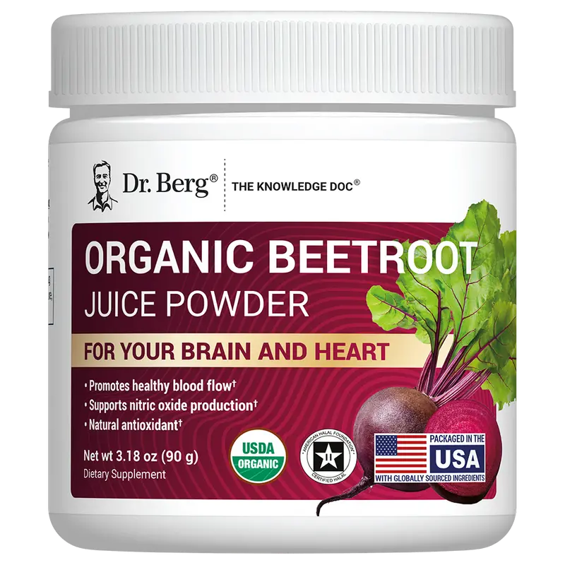 Organic Beetroot Juice Powder – Raw, Fresh, USDA Organic – 3.18 oz