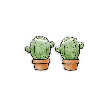 Cactus Stud Earrings