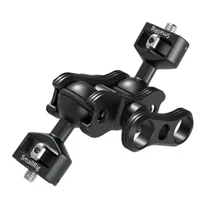 SMALLRIG Articulating Magic Arm with Double Ballheads (1/4" Screw) Monitor Mount for Field Monitor, Lights, Audio Recorders - 2070B