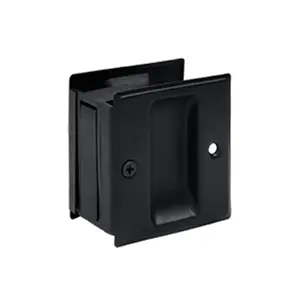 212 MAIN Deltana SDP25U19 Solid Brass Passage Pocket Lock, 2.5x2.75 in, Black, Includes Bolts, Passage Mode