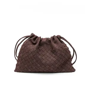 61991 Women's Frosted Hand-woven Handbag 2025 New Shoulder Underarm Lucky Bag