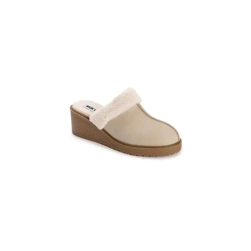 MUK LUKS Women's Sophia Mule Natural 7.5
