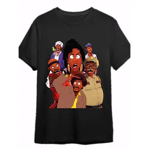 Martin Lawrence T-shirt 334680 men's short-sleeved funny pattern T-shirt series, black PR