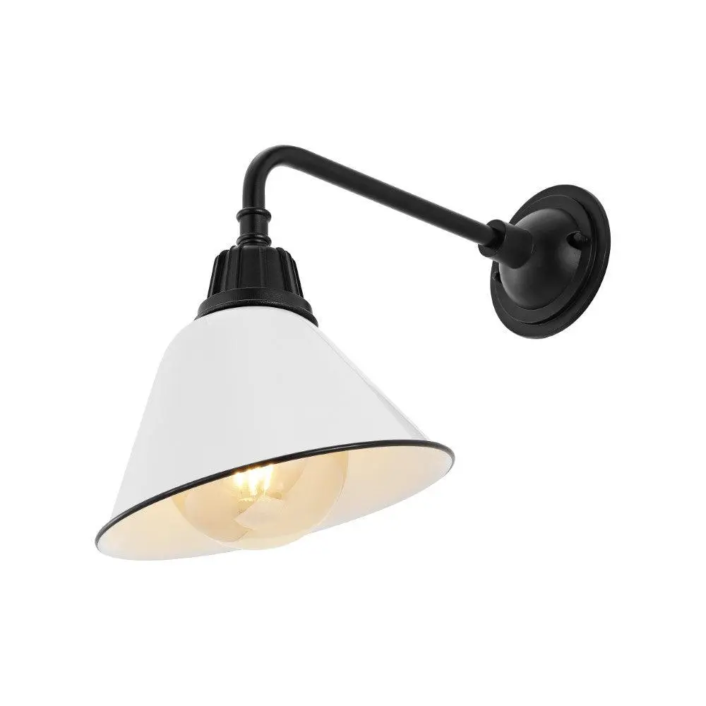 JONATHAN Y Croydon Farmhouse Industrial Iron LED Gooseneck Arm Sconce - Indoor Lighting, Home Decor Light for Living Room, Bedroom, Outdoor Spaces