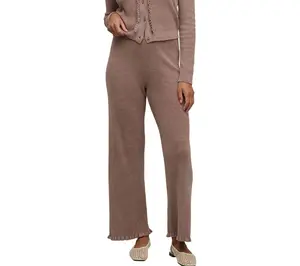 Barefoot Dreams CozyChic Ultra Lite Rib Ruffle Hem Ankle Pant