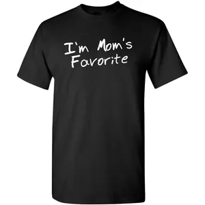 Sorry Siblings, I'm Mom's Favorite Christmas T-Shirt, Funny Sibling Rivalry Humor Tee for Adults, Unisex Graphic Top, Holiday Family Gift
