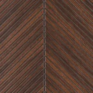 From Plain To Beautiful In Hours Fan Leaf 1/2 in. x 1 ft. x 7.88 ft. Glue-Up Decorative Foam Wood Slat Walls (10 Pack)/78.8 sq. ft.