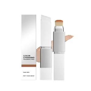 Deep Shade 2-in-1 Color-Changing Foundation Stick - naturally hydrating, lightweight, non-greasy, long-lasting, and seamlessly skin-fitting.
