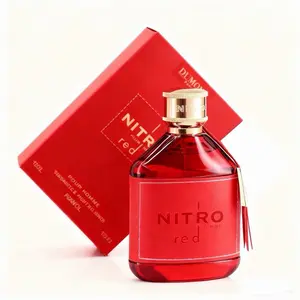 Dumont Nitro Red Pour Homme Eau de Toilette 100ml - Red Bottle with Gold Cap and Red Box