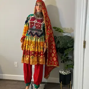 Multicolor Traditional Luxury 3-Piece Dress