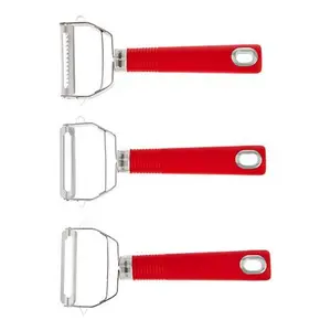 KitchenHQ 3-piece Set of Stainless Steel Speed Peelers