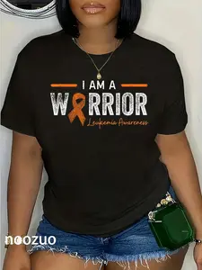 100% Cotton I am a Warrior Leukemia Awareness T-Shirt