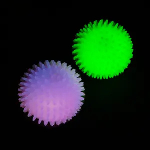2 1/2" Glow-in-the-Dark Neon Spike Squeeze Balls - 12 Pc.