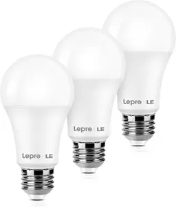 Lepro 100W Equivalent LED Light Bulbs, 14W 1500 Lumens 2700K Warm White and 5000K Daylight White Non-Dimmable, A19 E26 Standard Base, 10000 Hour Lifetime, Pack of 3