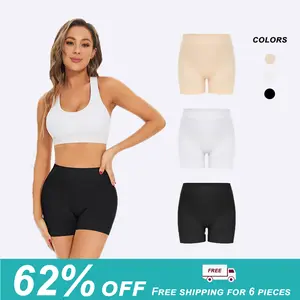 GYDEK Seamless Smooth Boyshorts Panties Slip Shorts for Under Dress Slimming Shapewear Shorts