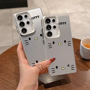 New Fashion Hello Kittys Cute Phone Case Suitable for Samsung Galaxy S26 S25 S24 A37 A57 A17 A07 A56 A26 A36 A55 A35 A06 A16 A05 A14 A24 A34 A54 A15 A05s A04e A25 S23 S22 S21 S20 FE Ultra Plus Edge 4G 5G Anti Fall Matte Back Cover