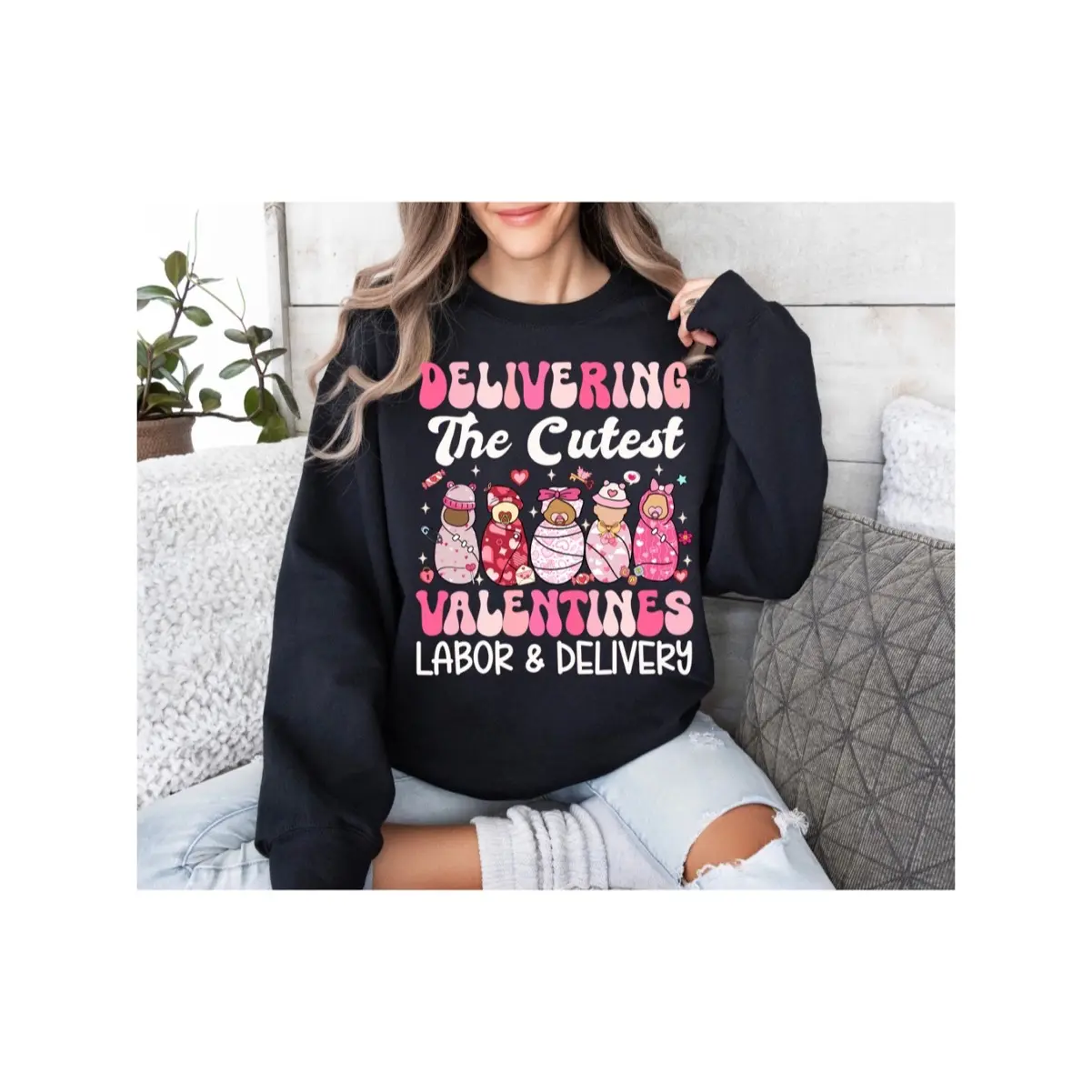 Nurse's Valentine's Sweatshirt's Women's