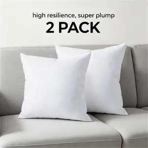 Soft Throw Pillow Inserts 17.7 x 17.7 inch for Sofa & Bed – Perfect Decorative Cushion Fillers
