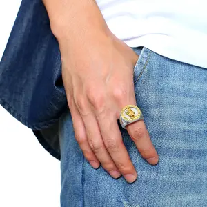 FaithHeart Saint Christopher Ring Catholic Archangel Stainless Steel Amulet Ring