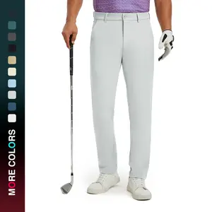 MAELREG Men's Nylon Golf Pants Quick Dry Lightweight Stretch Performance Plain Pants, 30/32/34 Casual Athletic Trousers with 4 Pockets